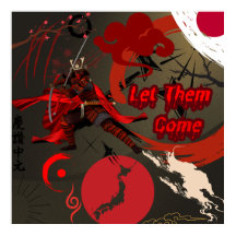 Låt dem Kom, japanska Samurai Warrior