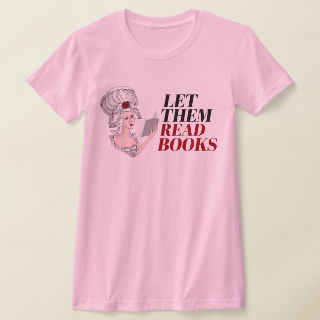 Låt dem läsa bokar t shirt (Laydown)