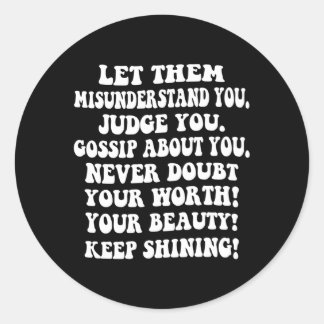 Låt dem missuppfatta att du Behållor att svärma di Runt Klistermärke
