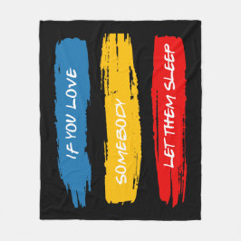 Låt dem sova fleecefilt