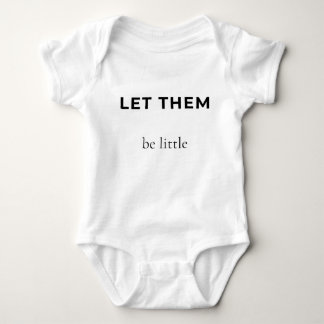 LÅT DEM Vara Liten Baby Body | Minimalistisk Baby T Shirt