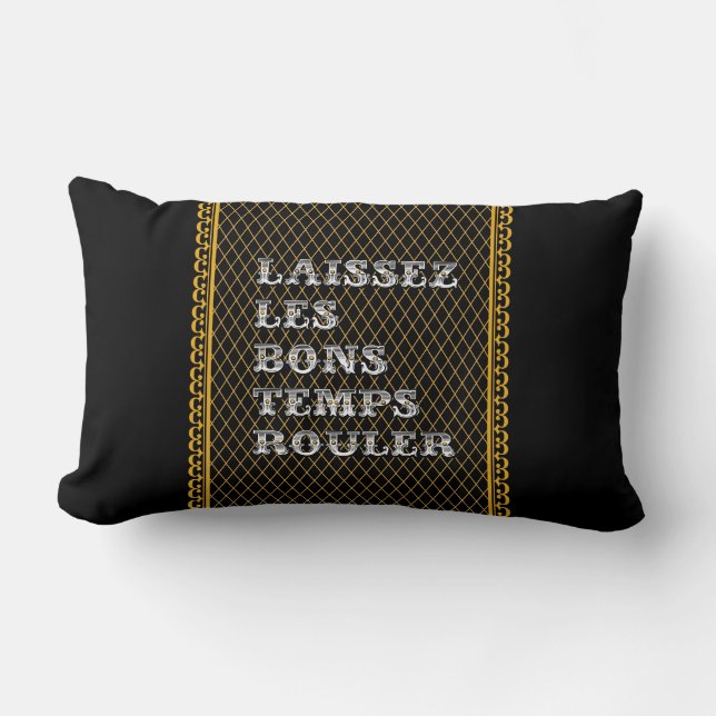 Låt den bra tidrullen Mardi Gras Lumbarkudde (Framsida)