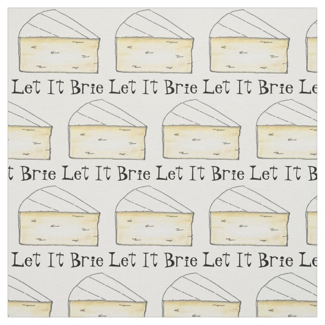 Låt den brista (be) Creamy Cheese Wedge Foodie Tyg (Provkarta)