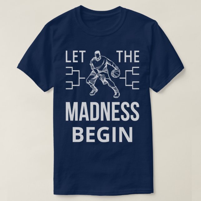 Låt den Galenheta Basketboll V T Shirt (Design framsida)