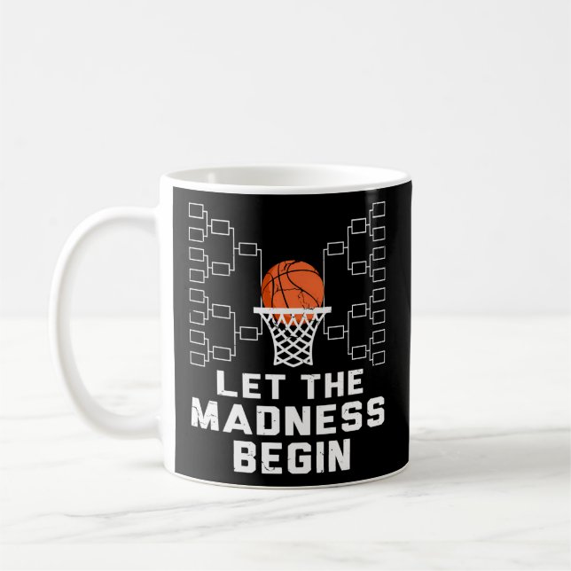 Låt den Galenheta starten - Basketbollsfären Kaffemugg (Vänster)