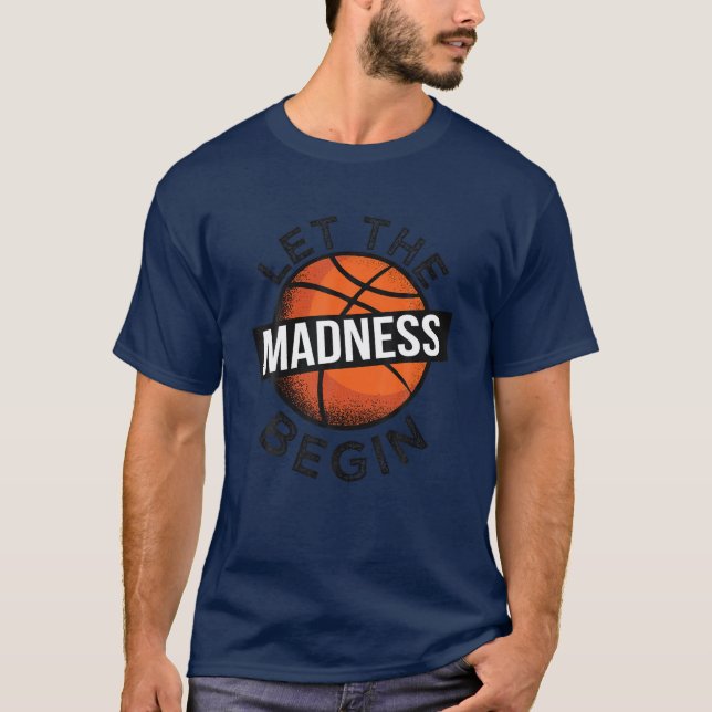 Låt den Galenhetare Basketbollen i mars T Shirt (Framsida)