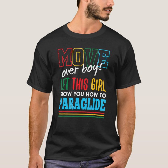 Låt den här tjejen visa dig hur man paraglide Funn T Shirt (Framsida)