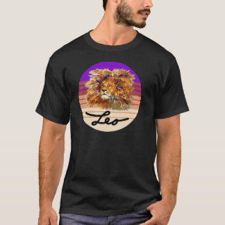 LÅT DEN LEJONA T-tröjan, Astrologiskylt, Zodiac-te T Shirt