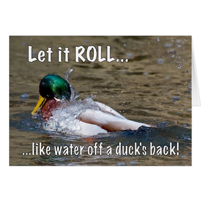 Låt den ROLL Hälsningskort (Framsidan Horizontal)