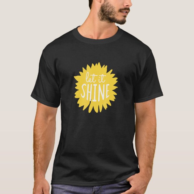 Låt den skina solros Sol T Shirt (Framsida)