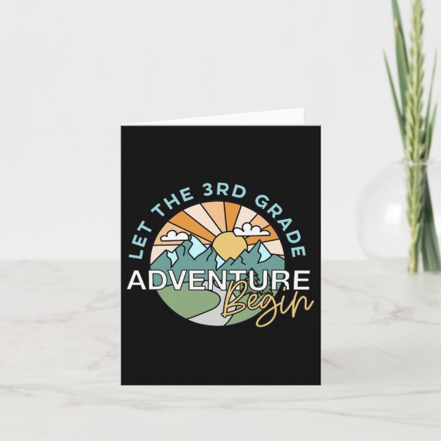 Låt den tredje Klass-Äventyr påbörja lärararbetet  Kort (Framsida)