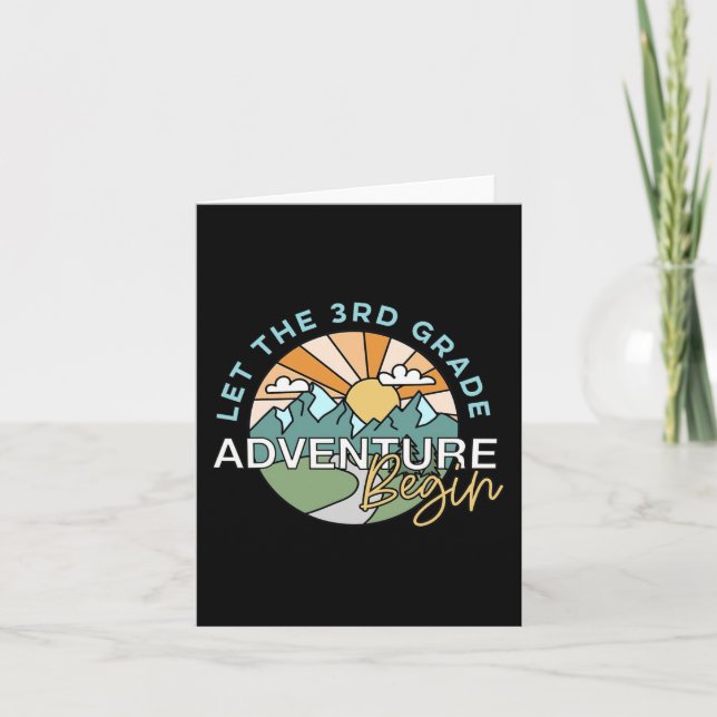 Låt den tredje Klass-Äventyr påbörja lärartiden ti Kort (Framsida)