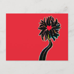 "Låt den växa" blomma Vykort