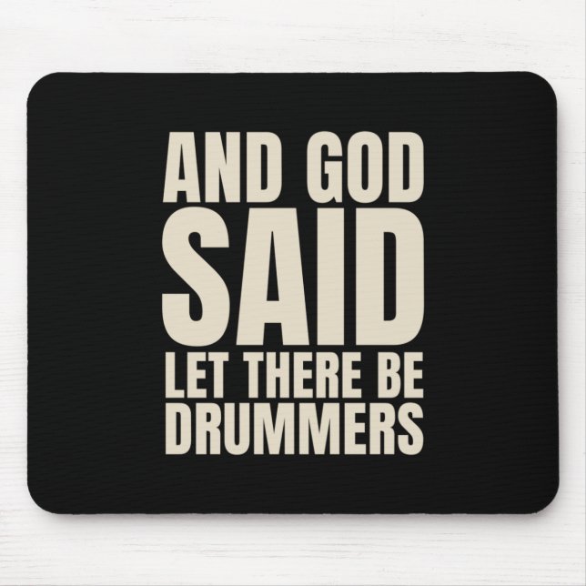 Låt det bli drummer musmatta (Framsidan)