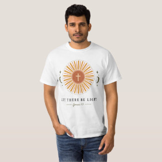 Låt det bli ljus kristen tro herrtröja t shirt