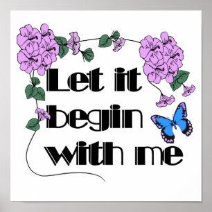 Låt det börja med att jag säger blomsterfluga poster