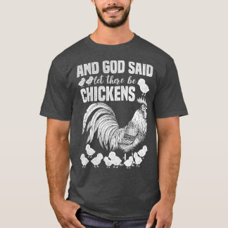 Låt det finnas chickens underbara jordbruksdesign t shirt