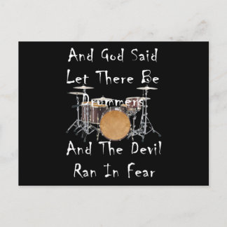 Låt det finnas drummer vykort