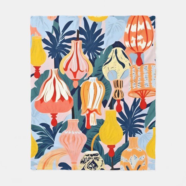 Låt det finnas lampor fleecefilt (Framsidan)