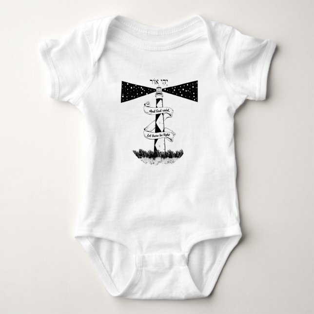 LÅT DET FINNAS LJUSFÄRGER, svart och vitt T Shirt (Framsida)
