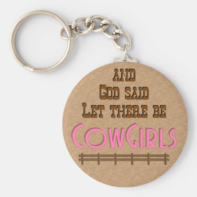 "Låt det finnas" Nyckelkedjan i COWGIRLS Nyckelring (Framsidan)