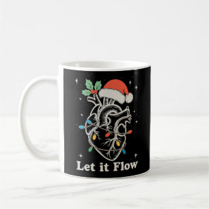 Låt det flöda hjärthjärthjärthjärtklaffen Jul Jula Kaffemugg