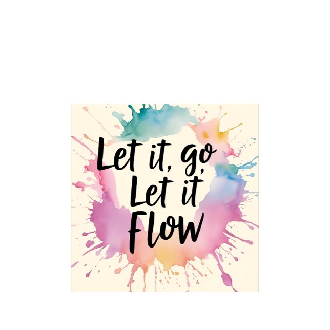 Låt det flöda - laga offertdesign för M T Shirt ("Let It Go, Let It Flow" - a gentle message for the journey to let go and heal.
)
