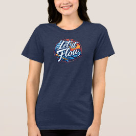 Låt det flöda Typsnittsvåg Art T-Shirt