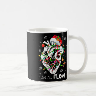 Låt det flytande julen anatomi tomte hjärta del ka kaffemugg