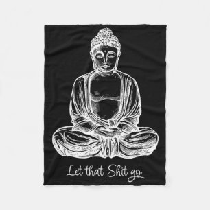 Låt Det Gå Cool Mediterande Buddha Yoga Tröja Fleecefilt