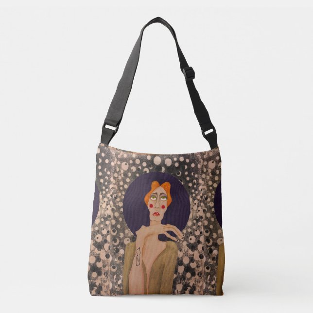 "Låt det gå" Crossbody-väska Axelväska (Framsida)
