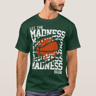 Låt det Galenheta påbörja det staplade Ord T Shirt