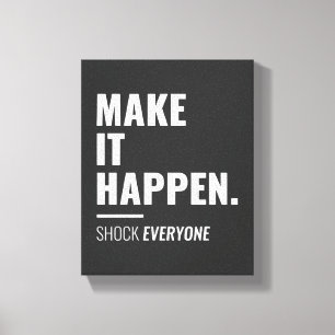 Låt det hända Inspirationell offertväggskonst Canvastryck