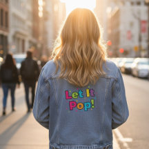 Låt det poppa! Denimjacka