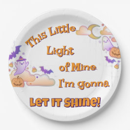 Låt det Shine Christian Halloween Papprare Tallrik