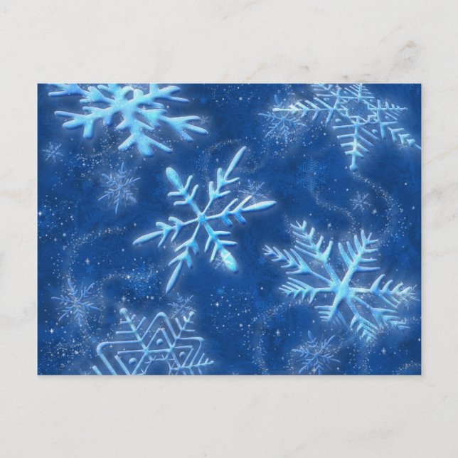 Låt det snö Julkort Helg Vykort (Framsida)