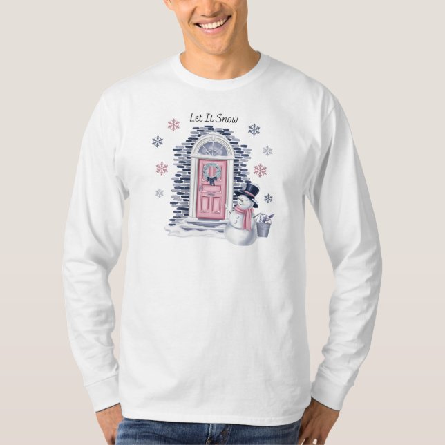 Låt det snö Långärmad T-Shirt (Framsida)