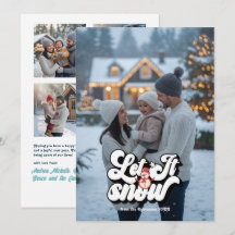"Låt det snö" Retro jul fotokollage