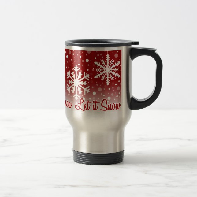 Låt det snö Röd - mugg (Höger)