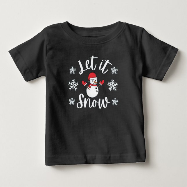 Låt det snö Vinter jul  T Shirt (Framsida)