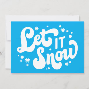 Låt Det Snö Vinterdesign Kort