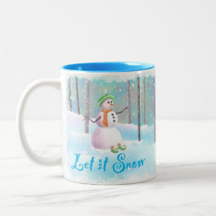 "Låt det snöa" 11 oz Snögubbe Mugg