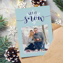 "Låt det snöa" 3-fotogalleriet Festive Julkort
