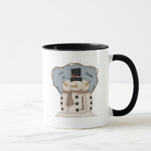 LÅT DET SNÖA - 3 LAND SNÖGUBBAR MUGG