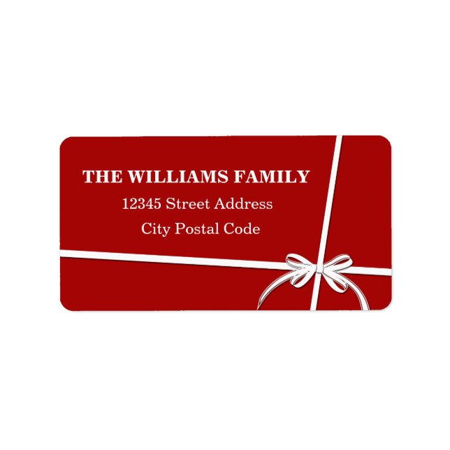 Låt det snöa adressetikett (Framsidan)