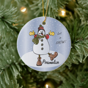 Låt det snöa Anpassa ornament
