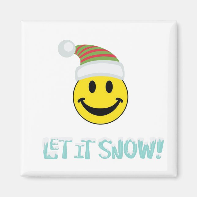 Låt det snöa Ansikte Magnet (Framsidan)
