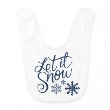 Låt det snöa babybib