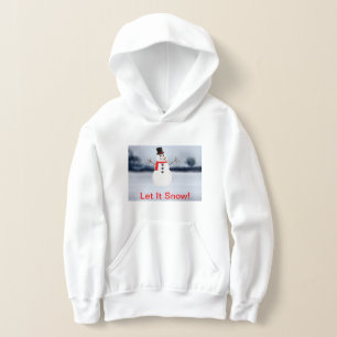Låt det snöa Barns Pullover Hoodie T Shirt