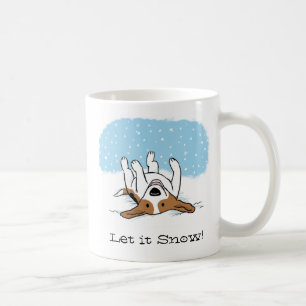 låt det snöa Beagle Anpassningsbar för akut H Kaffemugg